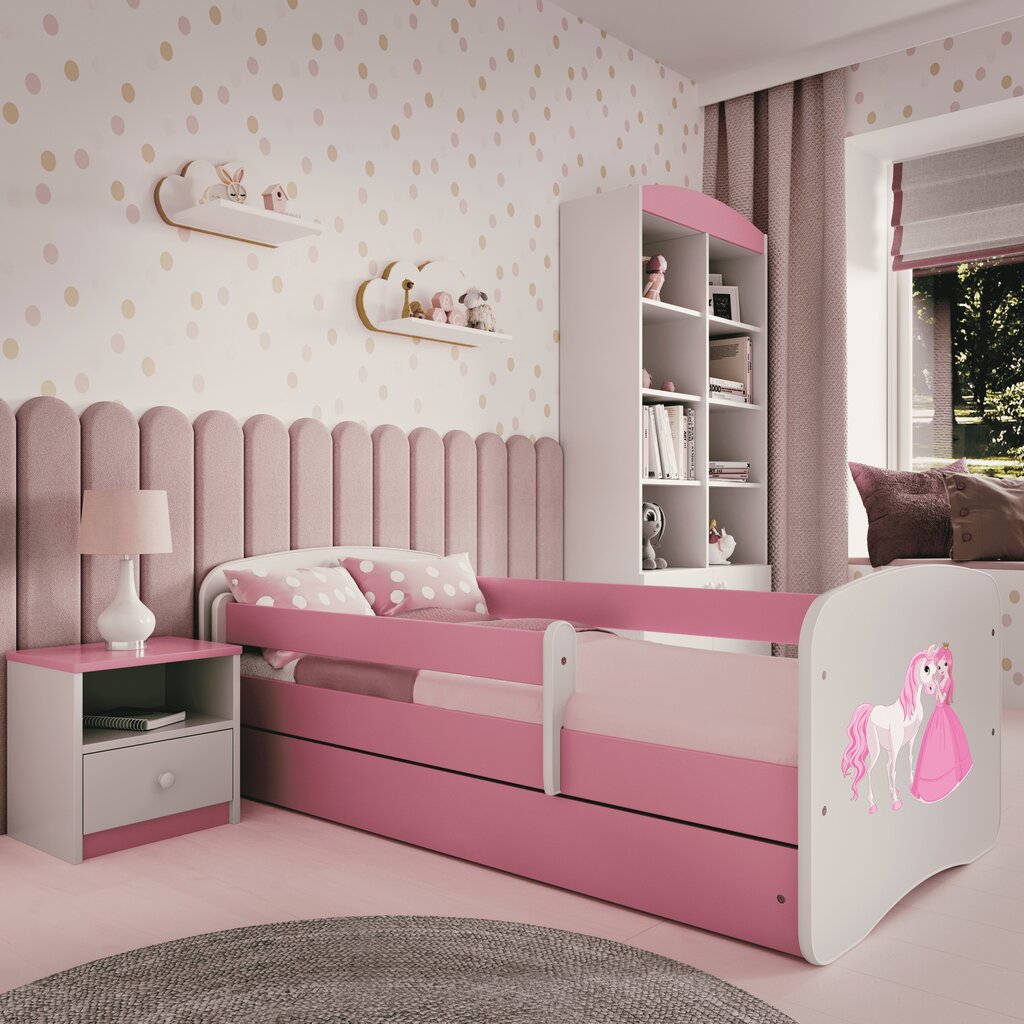 Lasten sänky Kocot Kids Babydreams, 160 x 80 cm, roosa hinta ja tiedot | Lastensängyt | hobbyhall.fi