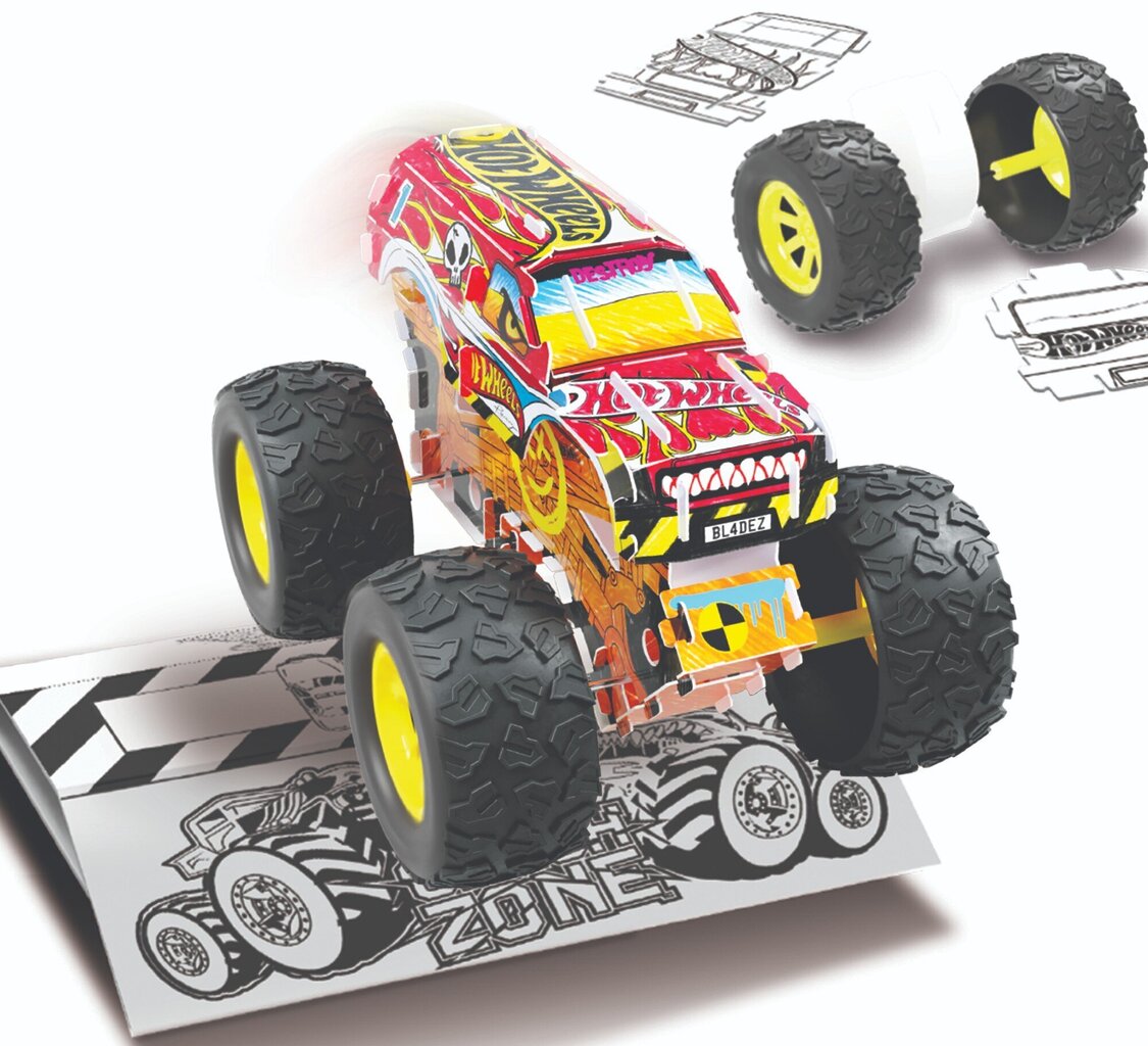 Maker Kitz tusseilla Bladez Toyz Monster Trucks BTHW-M04Y hinta ja tiedot | Kehittävät lelut | hobbyhall.fi