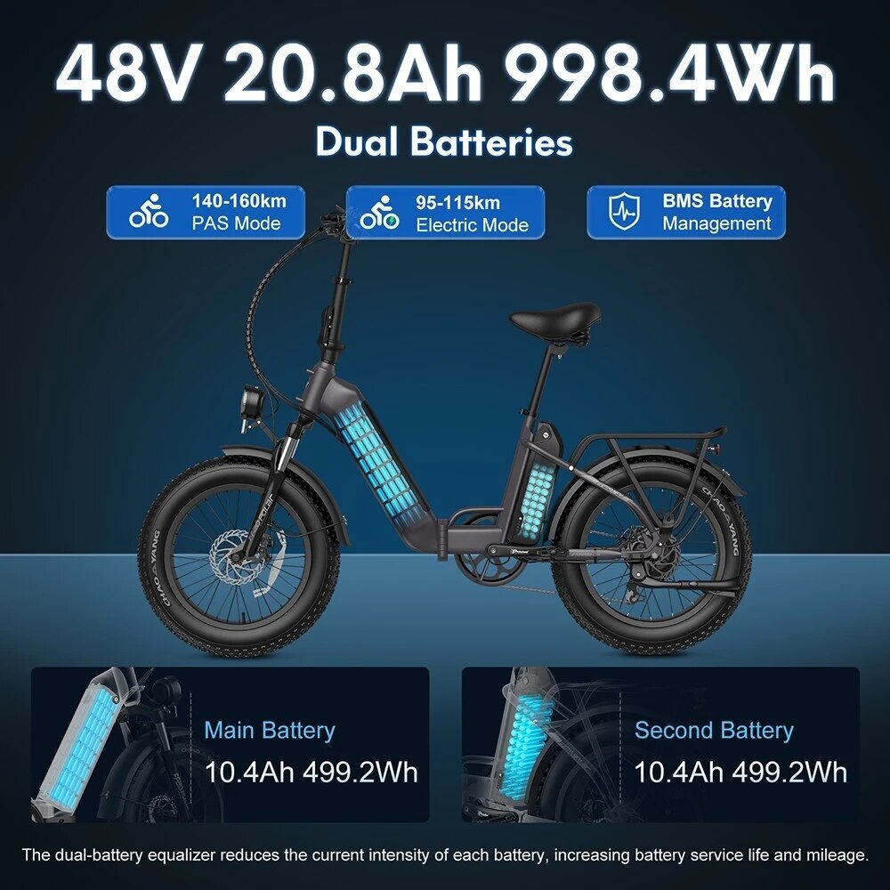 Sähköpyörä FAFREES FF20 Polar, 20", musta, 20,8Ah, 500W hinta ja tiedot | Sähköpyörät | hobbyhall.fi