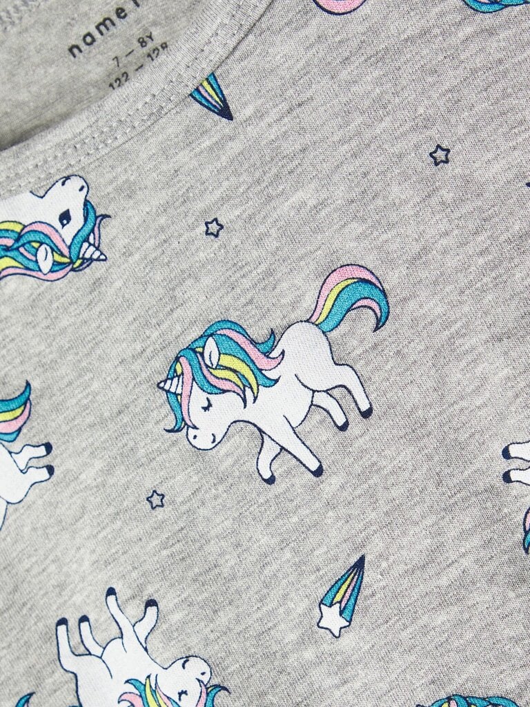 Name It lasten pyjamat 13215614*01, harmaa/roosa hinta ja tiedot | Tyttöjen kylpytakit ja pyjamat | hobbyhall.fi