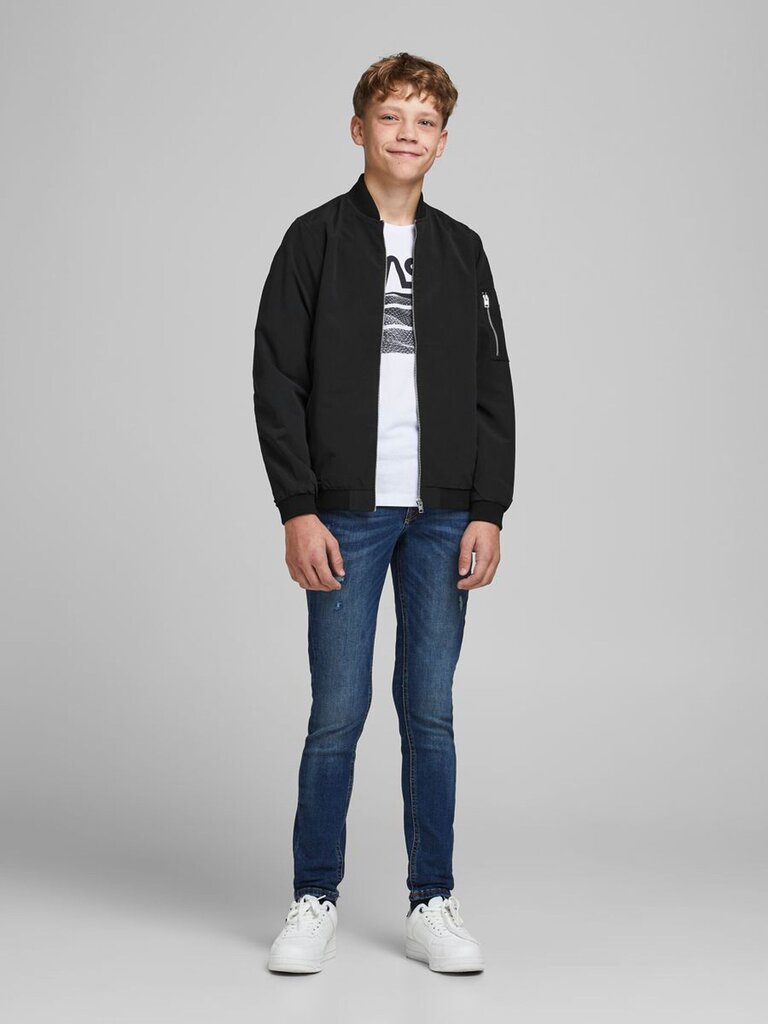 JACK & JONES JUNIOR lasten takki 12182385*01, musta hinta ja tiedot | Poikien takit | hobbyhall.fi