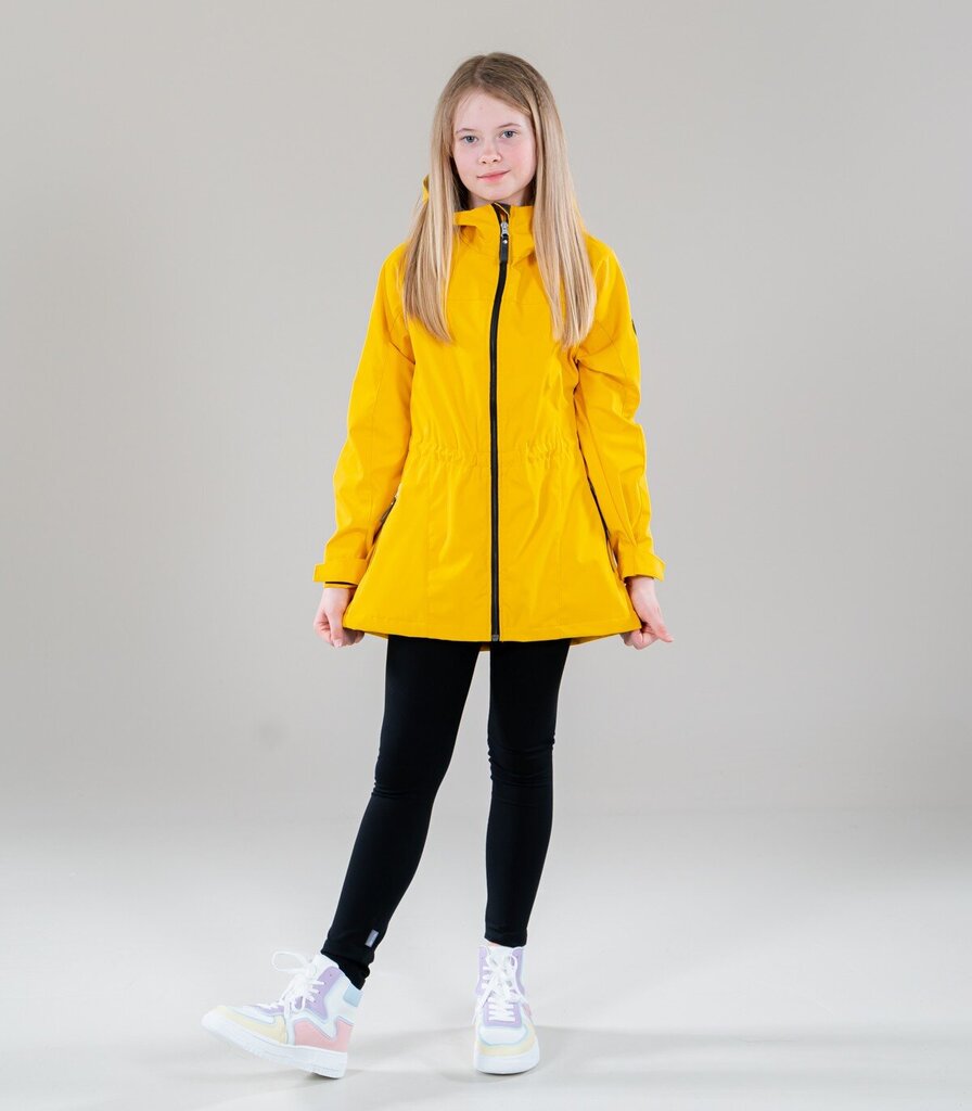 LENNE LASTEN SOFTSHELL-TAKKI Dalila 22270*109, keltainen hinta ja tiedot | Tyttöjen takit | hobbyhall.fi