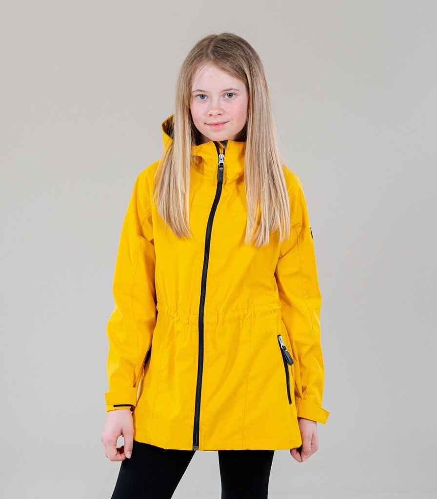 LENNE LASTEN SOFTSHELL-TAKKI Dalila 22270*109, keltainen hinta ja tiedot | Tyttöjen takit | hobbyhall.fi