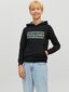 Jack & Jones lasten collegepaita 12220968*02, musta hinta ja tiedot | Poikien puserot, liivit ja jakut | hobbyhall.fi