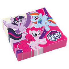 Lautasliinat My Little Pony Rainbow, 33 x 33 cm, 20 kpl/kpl hinta ja tiedot | Tarjoiluastiat ja aterimet juhliin | hobbyhall.fi