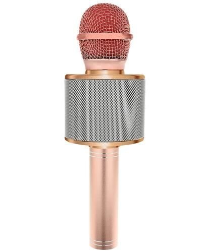 Karaoke-mikrofoni Bluetoothilla ja kaiuttimella - Vaaleanpunainen hinta ja tiedot | Kehittävät lelut | hobbyhall.fi