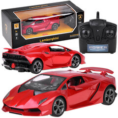 Kauko-ohjattava punainen Lamborghini-auto hinta ja tiedot | Poikien lelut | hobbyhall.fi