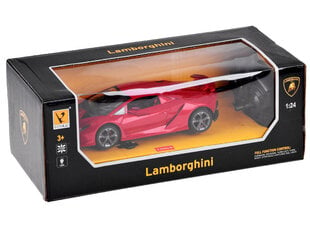 Kauko-ohjattava punainen Lamborghini-auto hinta ja tiedot | Poikien lelut | hobbyhall.fi