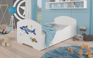 Pepe Sea Animals -lastensänky, 160 x 80 cm + patja + vuodevaatelaatikko hinta ja tiedot | Lastensängyt | hobbyhall.fi