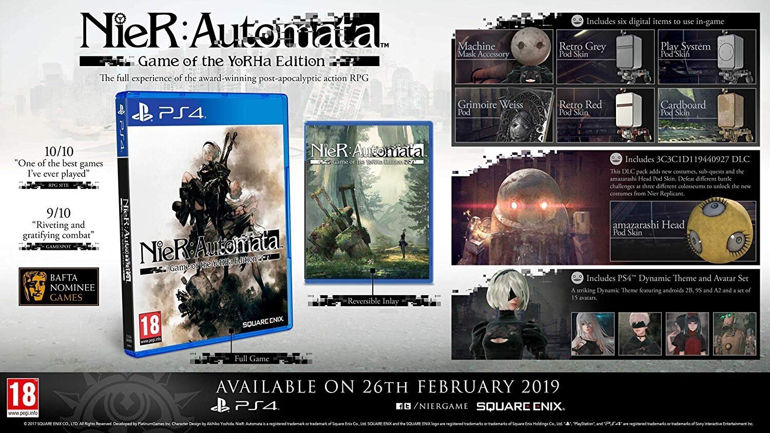 PlayStation 4 peli : NieR: Automata Game of the YoRHa Edition hinta ja tiedot | Tietokone- ja konsolipelit | hobbyhall.fi