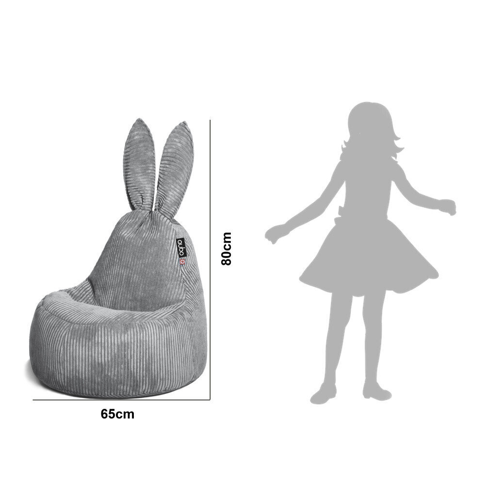 Qubo™ Baby Rabbit Copers Pop Fit -säkkituoli lapsille, ruskea hinta ja tiedot | Lasten nojatuolit ja säkkituolit | hobbyhall.fi