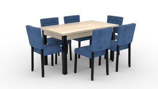 ADRK Furniture 80 Rodos -keittiöryhmä, sininen / ruskea hinta ja tiedot | Ruokailuryhmät | hobbyhall.fi