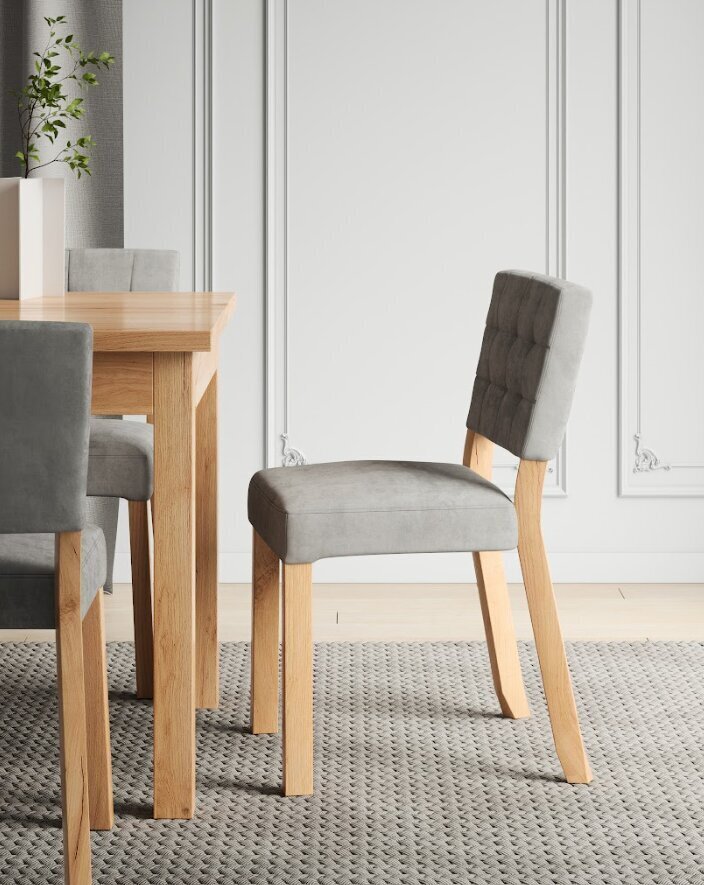 ADRK Furniture 80 Rodos -tuoli, harmaa hinta ja tiedot | Ruokapöydän tuolit | hobbyhall.fi