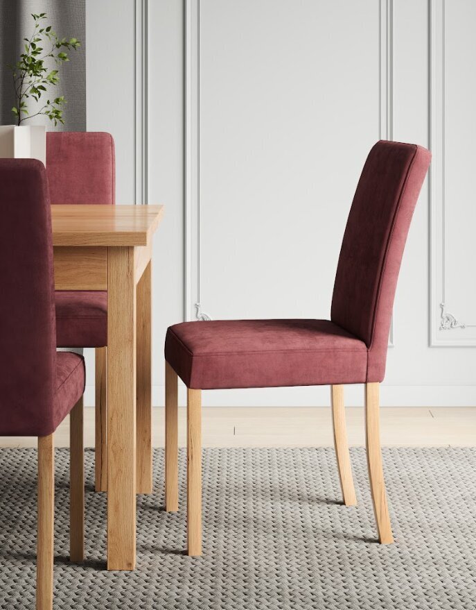 ADRK Furniture 81 Rodos -tuoli, punainen hinta ja tiedot | Ruokapöydän tuolit | hobbyhall.fi