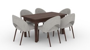 ADRK Furniture 82 Rodos -keittiöryhmä, harmaa / ruskea hinta ja tiedot | Ruokailuryhmät | hobbyhall.fi