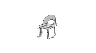 ADRK Furniture 82 Rodos -tuoli, vihreä hinta ja tiedot | Ruokapöydän tuolit | hobbyhall.fi