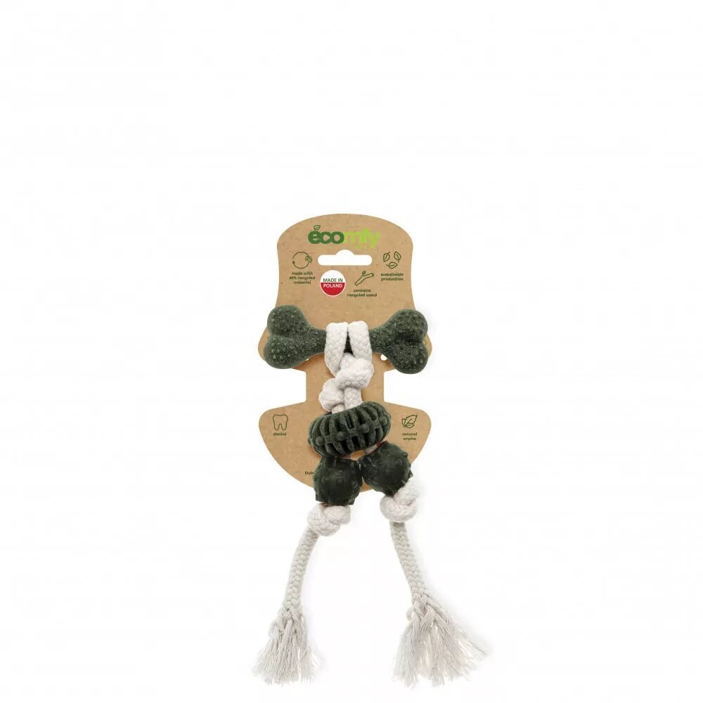 Comfy purulelu Eco Olive Bone hinta ja tiedot | Koiran lelut | hobbyhall.fi