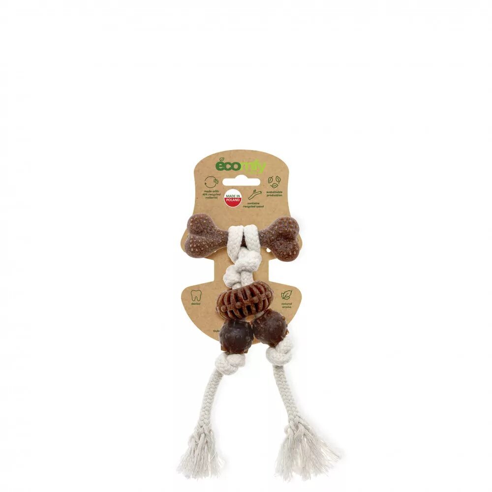 Mukava purulelu Eco Woody Bone hinta ja tiedot | Koiran lelut | hobbyhall.fi