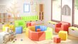 Wood Garden Smiley Seat Girl Premium, 6 rahin setti, sinisen värinen hinta ja tiedot | Lasten nojatuolit ja säkkituolit | hobbyhall.fi