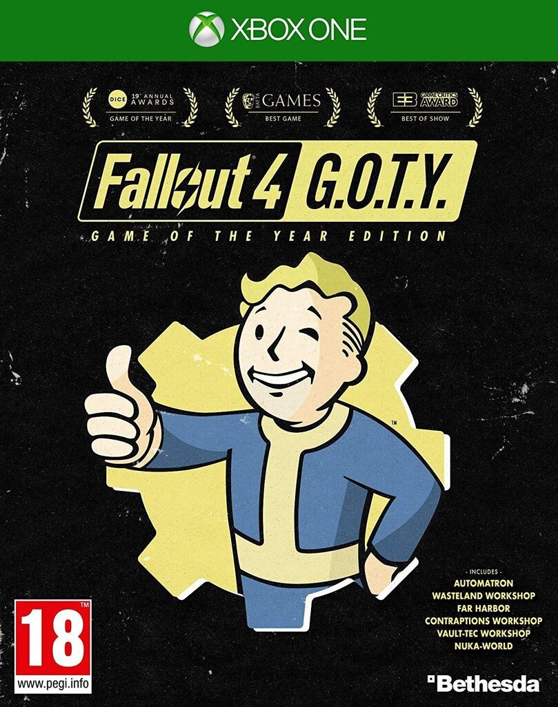 Xbox One peli Fallout 4 Game of the Year Edition hinta ja tiedot | Tietokone- ja konsolipelit | hobbyhall.fi
