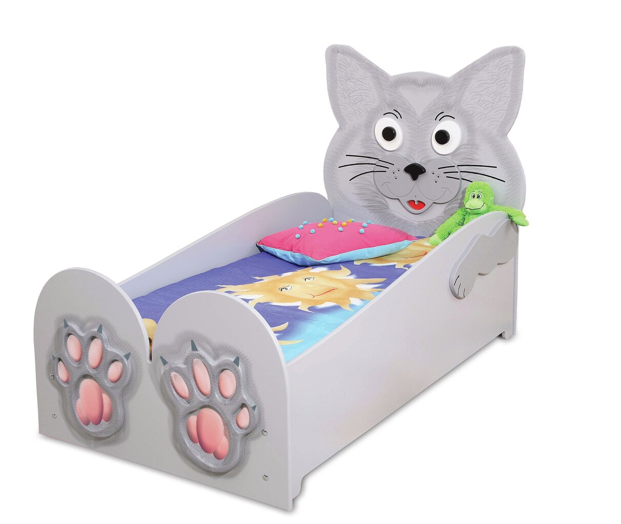 Sänky patjalla Cat Big, harmaa hinta ja tiedot | Lastensängyt | hobbyhall.fi