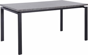 Pöytä Sandra 160, harmaa/musta hinta ja tiedot | Ruokapöydät | hobbyhall.fi