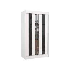 Vaatekaappi Adrk Furniture Keita 120 cm, valkoinen hinta ja tiedot | Kaapit | hobbyhall.fi