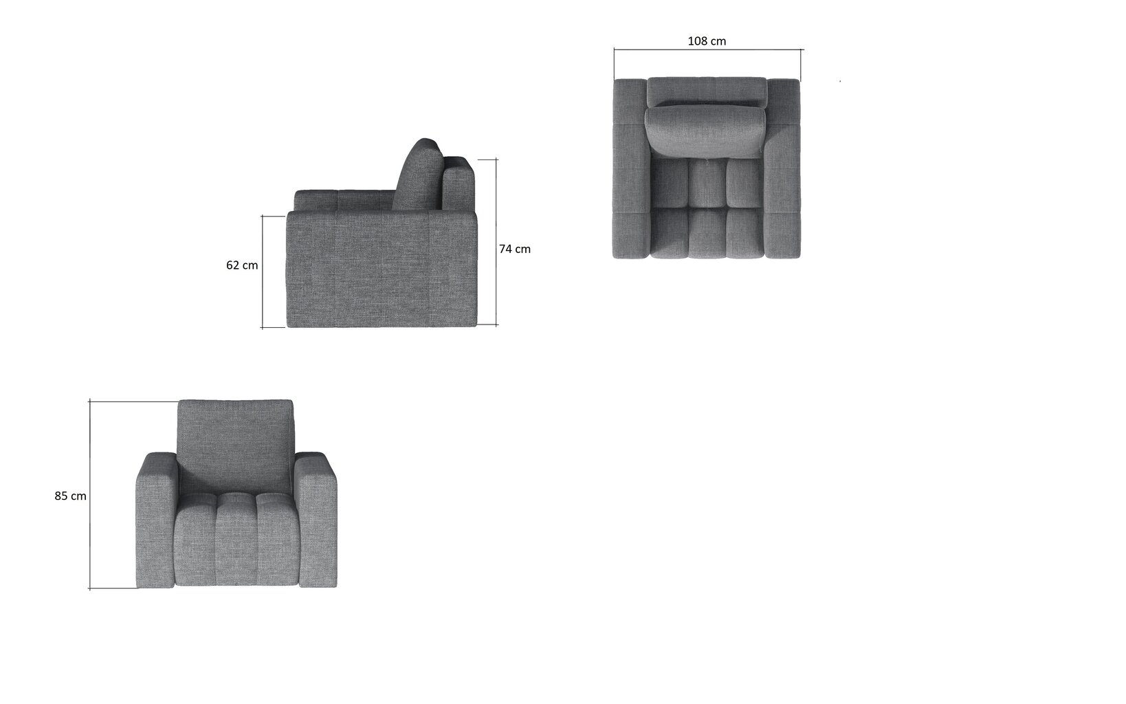 Nojatuoli NORE Lazaro 04, keltainen hinta ja tiedot | Nojatuolit | hobbyhall.fi