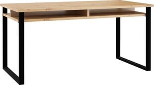 Pöytä Meblocross Cross Cro-02 D, ruskea/musta hinta ja tiedot | Ruokapöydät | hobbyhall.fi