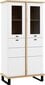 Vitriinikaappi Meblocross Cross Cro-25 2D, ruskea/valkoinen hinta ja tiedot | Vitriinit | hobbyhall.fi