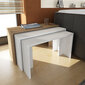 3-osainen sohvapöytäsarja Kalune Design 756, valkoinen/ruskea hinta ja tiedot | Sohvapöydät | hobbyhall.fi
