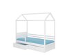 Sänky ADRK Furniture Rose 80x190 cm katolla, valkoinen/sininen hinta ja tiedot | Lastensängyt | hobbyhall.fi