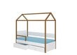 Sänky ADRK Furniture Otello 90x200 cm turvalaidalla, valkoinen/ruskea hinta ja tiedot | Lastensängyt | hobbyhall.fi