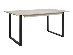 Laajennettava pöytä BRW Vario Fusion 140 NMPK, vaaleanharmaa/musta hinta ja tiedot | Ruokapöydät | hobbyhall.fi