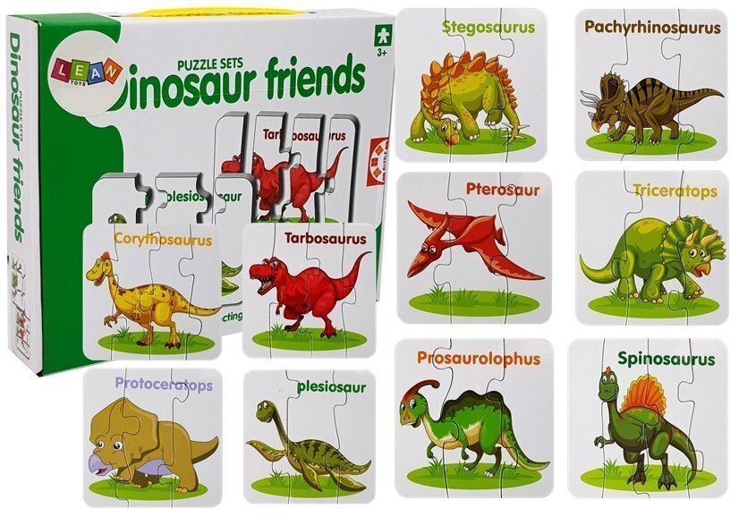 Opetuspalapeli "Dinosaurs", englanninkielinen, 10 yhdistelmää hinta ja tiedot | Lautapelit ja älypelit | hobbyhall.fi