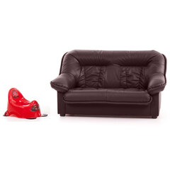 Lasten sohva, Mini Spencer, nahka, punainen hinta ja tiedot | Lasten nojatuolit ja säkkituolit | hobbyhall.fi