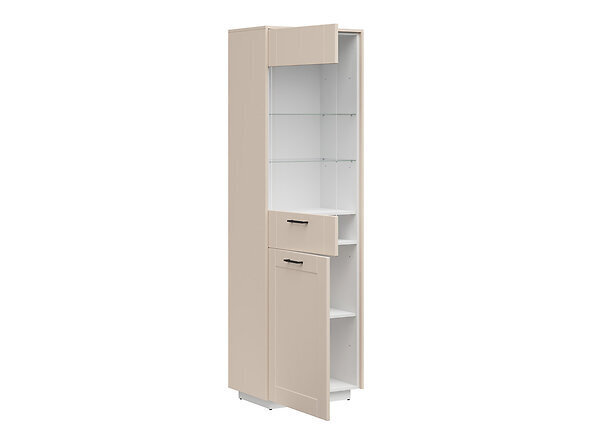 Vitriini BRW FL Smart 1D1W 63, beige hinta ja tiedot | Vitriinit | hobbyhall.fi