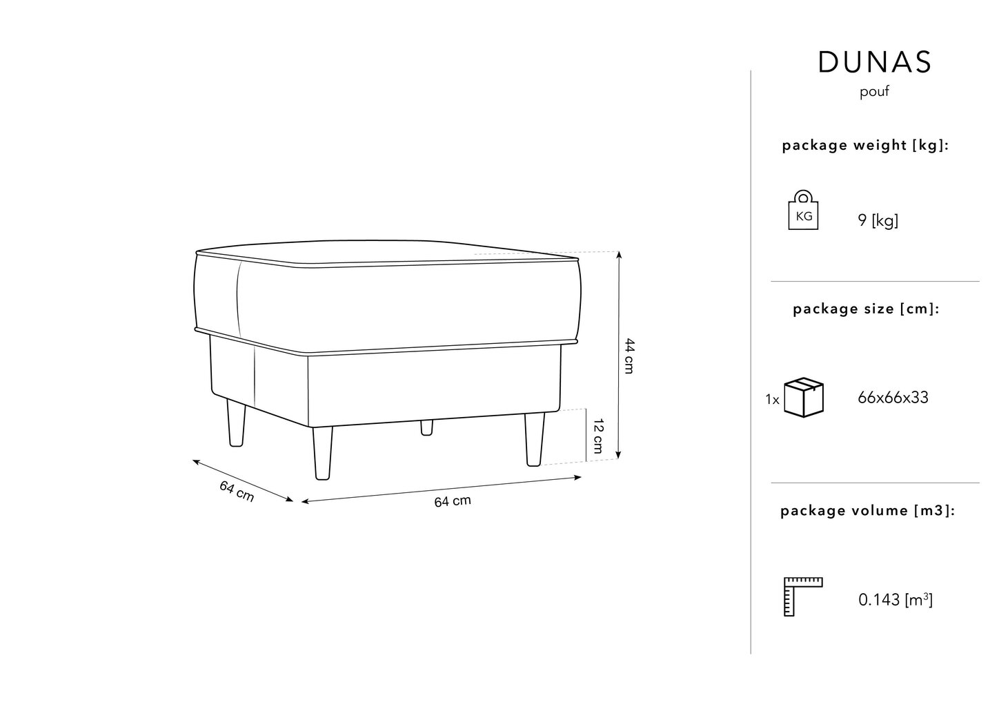 Rahi Micadoni Home Dunas, punainen/musta hinta ja tiedot | Säkkituolit, rahit ja penkit | hobbyhall.fi