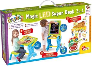 Lisciani Carotina Magic LED Super Desk 3in1 hinta ja tiedot | Kehittävät lelut | hobbyhall.fi