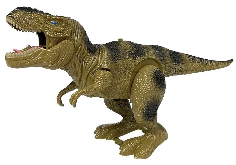 Dinosaurus Tyrannosaurus Rex, paristokäyttöinen, vihreä hinta ja tiedot | Poikien lelut | hobbyhall.fi