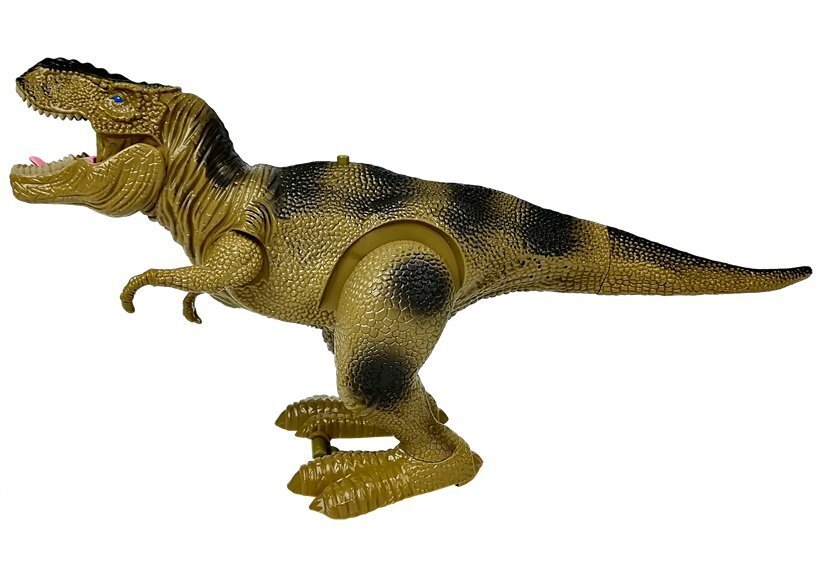 Dinosaurus Tyrannosaurus Rex, paristokäyttöinen, vihreä hinta ja tiedot | Poikien lelut | hobbyhall.fi