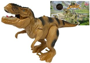 Dinosaurus Tyrannosaurus Rex, paristokäyttöinen, ruskea hinta ja tiedot | Poikien lelut | hobbyhall.fi