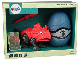 Dinosaurus Triceratops hahmo munan kanssa, Lean Toys Diy hinta ja tiedot | Poikien lelut | hobbyhall.fi
