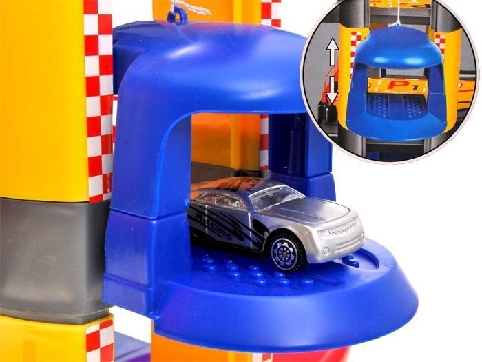 Kaksikerroksinen autotalli, jossa pysäköintipaikkoja ja autoja hinta ja tiedot | Poikien lelut | hobbyhall.fi