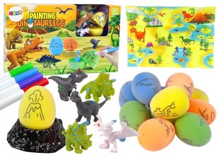 Dinosauruksen munien maalaussetti, Lean Toys hinta ja tiedot | Kehittävät lelut | hobbyhall.fi