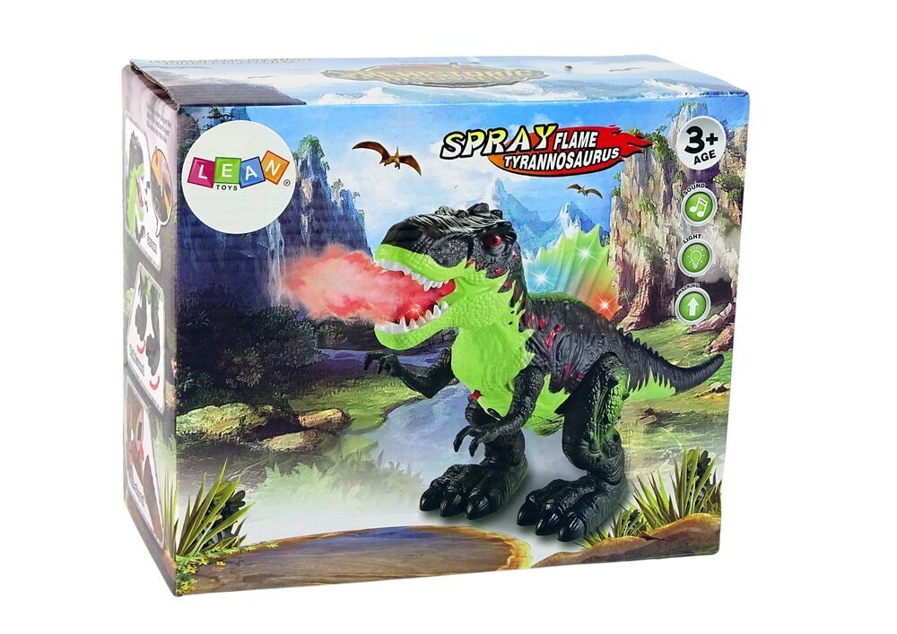 Tulta sylkevä dinosaurus, Lean Toys, vihreä hinta ja tiedot | Poikien lelut | hobbyhall.fi