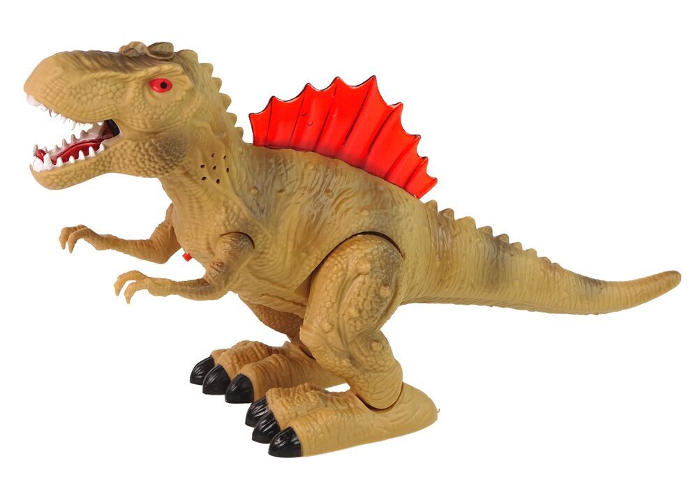 Lean Toys tulta hengittävä dinosaurus, ruskea hinta ja tiedot | Poikien lelut | hobbyhall.fi