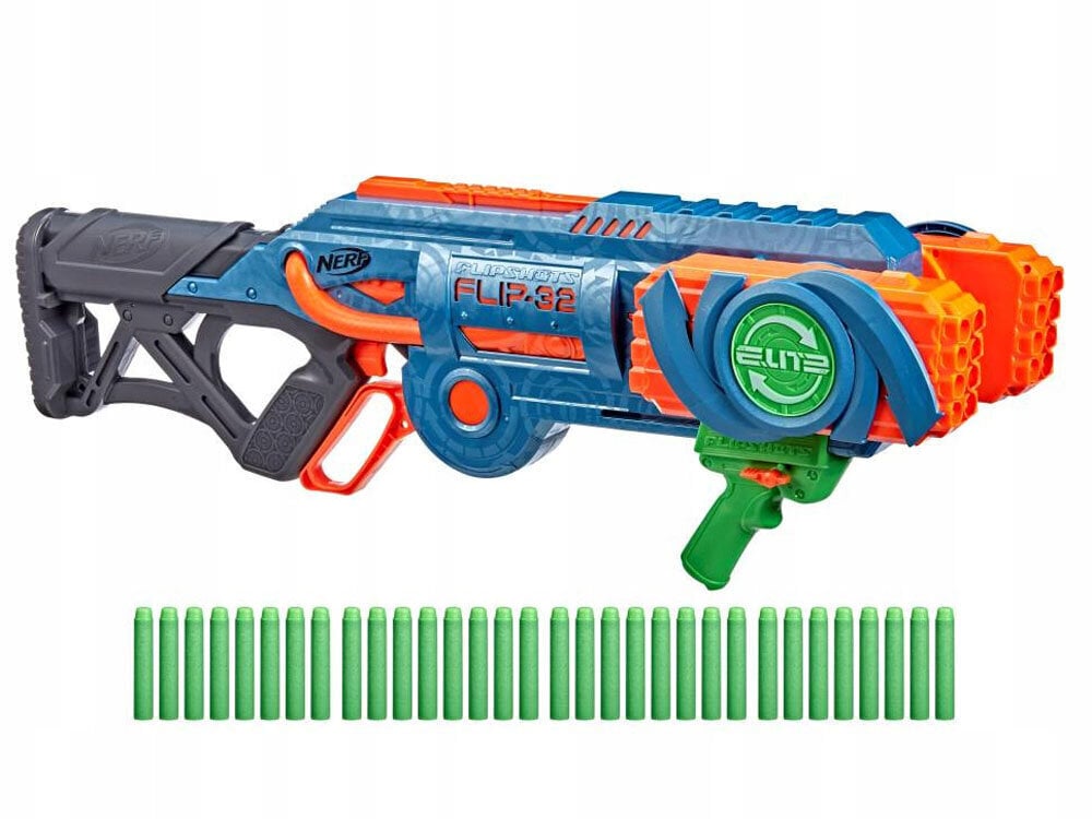 Leluase lisävarusteineen, Nerf Elite 2.0 Flip-32 hinta ja tiedot | Poikien lelut | hobbyhall.fi