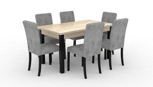 ADRK Furniture 81 Rodos -keittiöryhmä, harmaa / ruskea hinta ja tiedot | Ruokailuryhmät | hobbyhall.fi