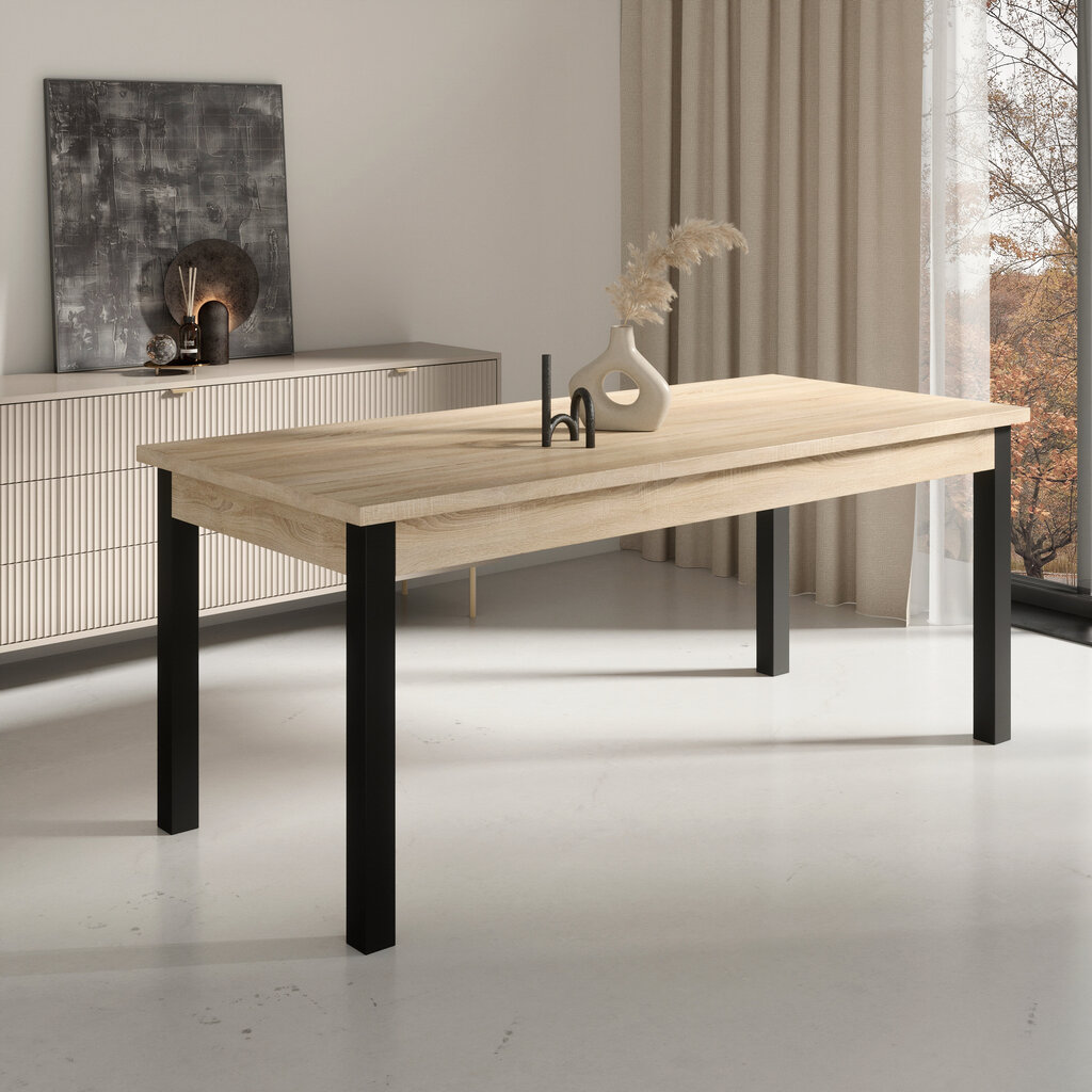 ADRK Furniture 81 Rodos -keittiöryhmä, harmaa / ruskea hinta ja tiedot | Ruokailuryhmät | hobbyhall.fi